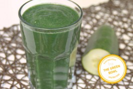 Erfrischend grün: der leckere Protein-Smoothie mit Gurke und Spinat